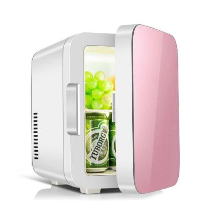 China 6 Liter Home Mini Fridge Rose THERMOELECTRIC Portable Small Beauty Cosmetic Fridge for sale