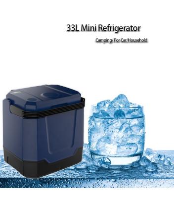 China ABS Low Price High Grade Mini Refrigerator For Car Cooler Box Mini Clear Box Desktop Fridge For Car for sale