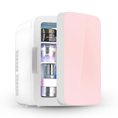 China 2020 Cooler Warmer 10 Liter 12 V Portable Mini Glass Cosmetic Beauty Car Auto Fridge for sale