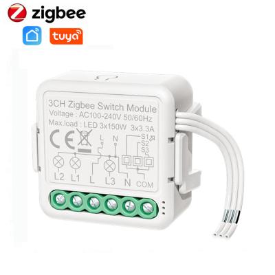 China Wifi Smart ZigBee 3.0 Smart Control Switch Module Life APP Wireless Support 2 Ways Requires ZigBee Gateway for sale