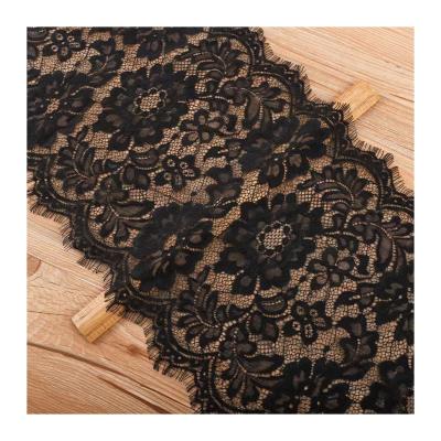 China Black Water Soluble Warp Lace For Underwear Lace Trims Factory Direct Selling Lace for sale