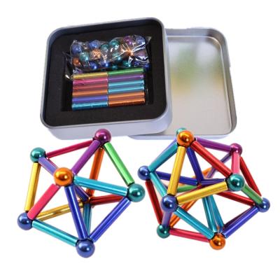 China Jewelry Magnet Factory Supplier Magnetic Sticks and Balls Wiggle Toys for Kids Magnetic Building Sticks for sale