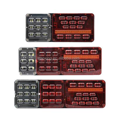 China Semi Tractor Best Price Semi Tractor Assembly Led-Tail-Lights-24V-Truck Trailer Truck Bus Trailer Tail Position Lights for sale