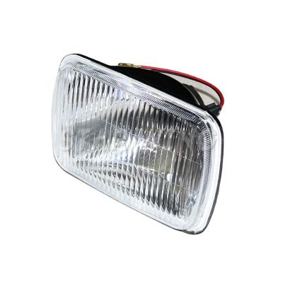 China Automobile High Quality 7 Inch Square Black Semi Sealed Metal Beam Used H4 Bulb for sale