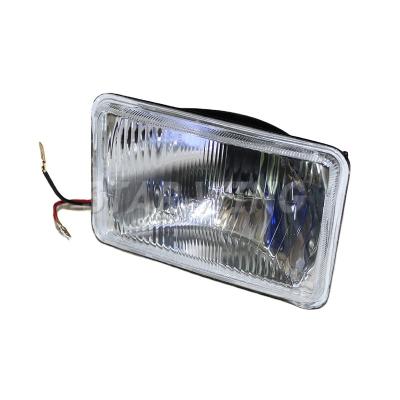 China 5 Inch Square Metal Auto Semi Sealed H4652 / H6001 Beam Headlamp With H4 Base Used for sale