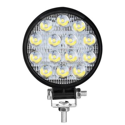 China New Arrival 4 Inch Led Work Light Bar 42W Driving Pods Spot Beam Work Lamp For Suv Boat 4X4 Jeep JK 4Wd Offroad Truck 12V-24V H-Y-14 for sale