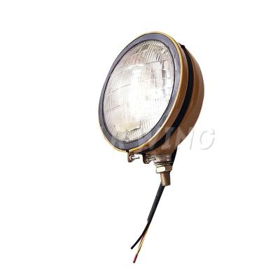 China Automobile Factory Directly 5 Inch Round Yellow Metal Working Lamp With Sealed Beam for sale