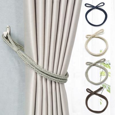 China Beautiful Minimalist Luxury Modern Simple Creative Buckle Curtain Braid Rope Curtain Tie Strap Strap Light Storage for sale