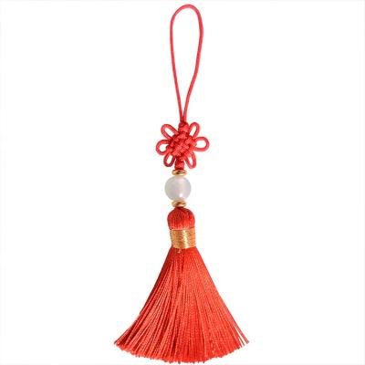 China Cell Phone Stain Knot Chinese Tassel High Quality Polyester Tassel for sale