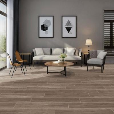 China Hotels 200x1000 Mm Gray Floor And Wall Wood Plank Look Porcelain Tile Wood Plank Ceramic Floor Tile for sale