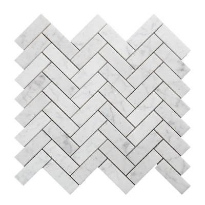 China Wholesale Herringbone Calacatta Herringbone Parquet KST Bathroom Mosaic for sale