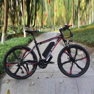 China Smlro Aluminum Alloy Integrated 26inch Wheel 27 Speed ​​Electric Bike Ebike MTB Electric Bike 350W 48V 13Ah Lithium Battery for sale