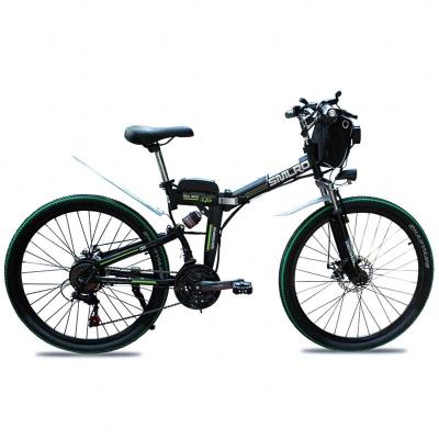 China Chinese Standard Cheapest Price 26 INCHES Electric Foldable Bike 350w 10AH 48V de facto^ry for sale