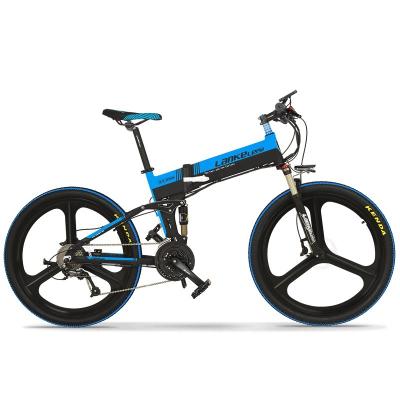 China Wholesaler Multifunctional 26 Inch Folding Bike Electric Motor 400W 10AH Panasoni'c Battery Lankeleisi Brushless ebike for sale