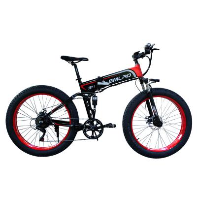 China 1000W Electric Bicycle Super Folding Aluminum Alloy Style Brushless Snow Bike MOTOR 26 INCH FAT TIRE for sale