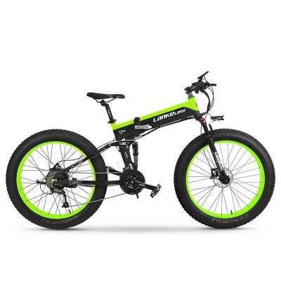 China Standard LCD Show 2021new Product 21 26 Inch Speed ​​LANKELEISI T750Plus 48V 1000W 10AH Folding Electric Bike for sale