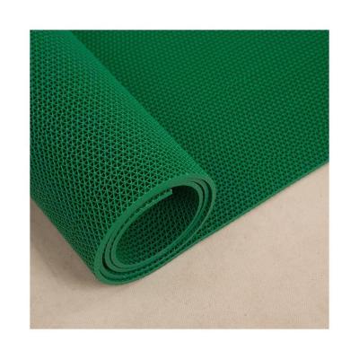 China Washable Manufacturer Supply strong suction ability pure simple non-slip bath pvc foam antislip s mat for sale