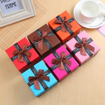 China Fanshion Present Bowknot Love Watch Box Gift Best Goods Gift Box Case For Bangle Bracelet Jewelry Watch Box Container reloj de caja for sale