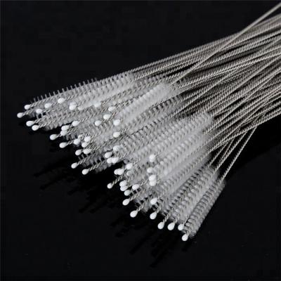 China Viable Hot Sale Stainless Steel Cleaning Brushes Straw Cleaners For Drinking Nylon Pipe for sale