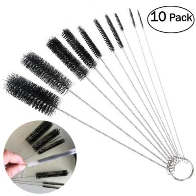 China 10pcs Viable Nylon Tube Sweeps Nylon Skinny Pipe Tube Kit Remover Set for Drinking Straws/Glasses/Keyboards/Jewelry Cleaning for sale