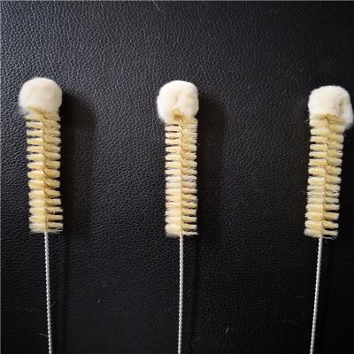 China 2019 factory hotsale viable bristle and cotton yarn tube cleaning brush lab test tube brush for sale