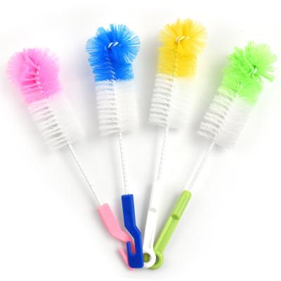 China Sustainable Long Handle Household Decontamination Cleaning Brush Cup Bottle Nylon Plant Cleaner for sale