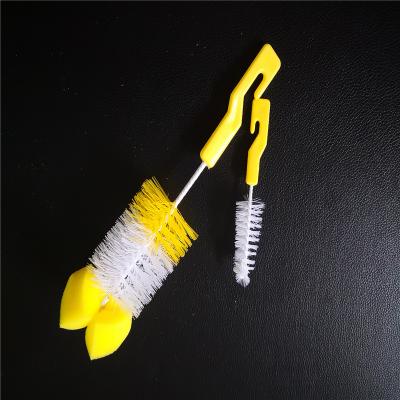 China 2019 Hot Sale Sustainable Long Handle Sponge Baby Bottle Brush for sale