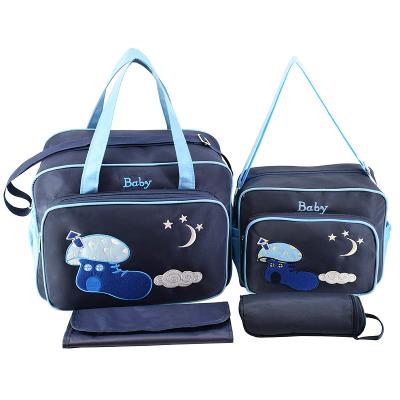 China NEWEST High Quality Backpack Tote 5pcs/set Baby Shoulder Diaper Bags Diaper Bag Mommy Mother Baby Durable Bag for sale