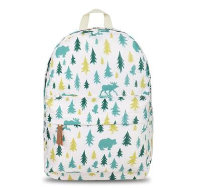 China Fashion Daily Rucksack Canvas Rucksack School Backpack Custom Printing Bag for sale