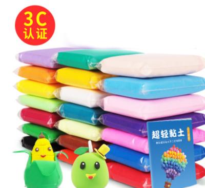 China 2018 Hot Selling Educational Clay Toy 100g And 50g Dry Set Clay Set Colorful Polymer Clay Kit Air for sale