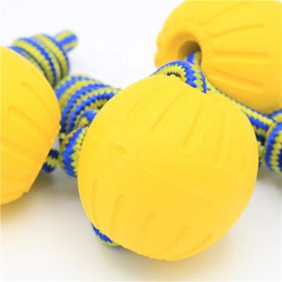 China MIT Stocked Ball Seil Hundespielzeug , Throw Durafoam Ball Hundespielzeug for sale