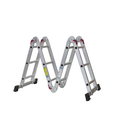 China Folding Ladders Approved Aluminum Folded Platform Ladder for sale