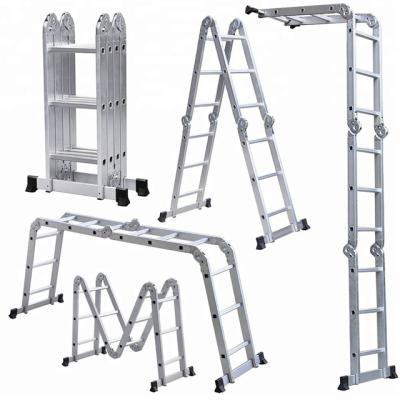 China Hot Selling Folding Ladders Extension Aluminum Platform Multi Purpose Step Ladder Scaffolding For Industry for sale