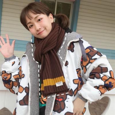 China 2020 Cute All-match Print Both Sides Printing Anti-wrinkle Bear Cotton Casual Coats Women Use Soft Warm Autumn Winter Loose Coat Jacket for sale