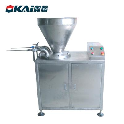 China Professional Snack Meat Production Foshan Meat Making Machine / Hydraulic Double Heads Sausage Enema Machine for sale