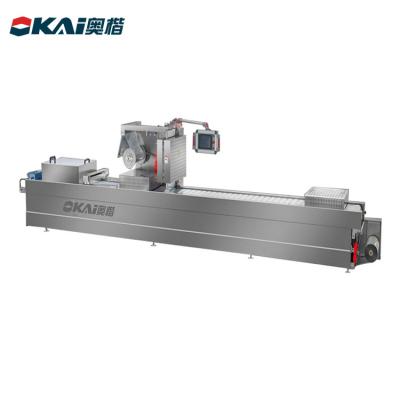 China Sausage Packing Machine Line Thermoformer Stretch Film Food Vacuum Packing Machine For Sausage Steak Cheese for sale