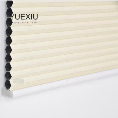 China UV Protection Pleated Pleated Top Shades Down Bottom Up Blind Window Shades 160X160 for sale