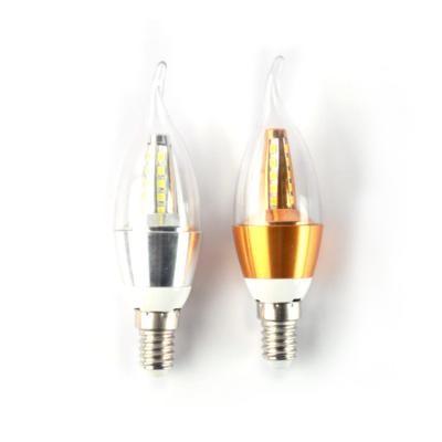 China Best selling living room PC 15LED 3w aluminum alloy body residential cancdle bulb E14 led for ceiling light for sale