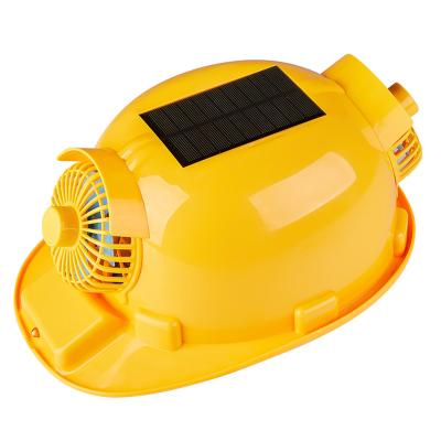 China 2021 New Model New Model Fan Hat Construction Site Solar Charging Multifunctional Safety Helmet for sale