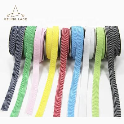 China New Design Elastic Herringbone Tape Custom Jacquard Twill Ribbon for sale