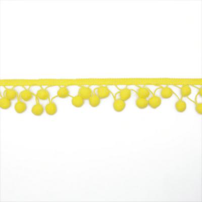 China Viable Polyester Pom Pom Lace Crochet Ball Trim for sale