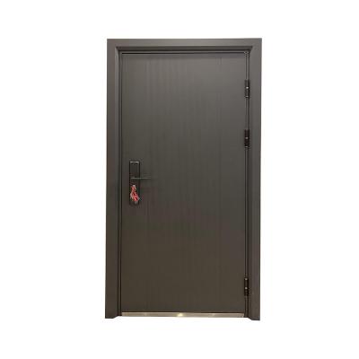 China Latest Design Bulletproof Iron Single Steel Door And Polished Smooth In Surface Used For House Entry Steel Door for sale