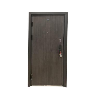 China Security Bulletproof Door Front Entry Safety Doors Metal Modern Design Fashion Exterior Steel Door for sale