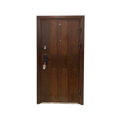 China Security Bulletproof Custom Apartment Sizes Steel Door With Steel Frame Steel Doors Front for sale