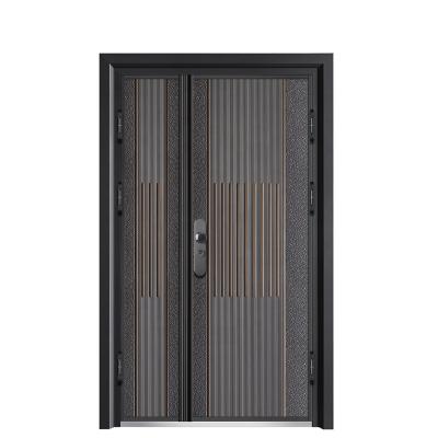 China Bulletproof single exterior main door iron gate price & son door house door with handle for sale