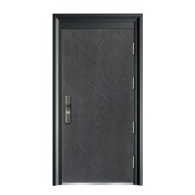 China Bulletproof Standard Single Screen Double Screen Stainless Steel Fire Door Swing Hinge Double Doors External for sale