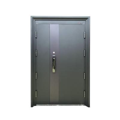 China Bulletproof High End Single Door Iron Door Designs mordern exterior door designs for sale