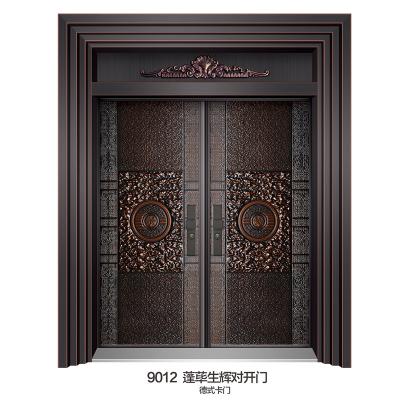 China 100mm Thickness Sheet Style Design Exterior Luxury Bulletproof Double Door China House Non-Standard Villa Villa for sale