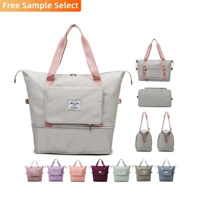 China New 13colors Dropshipping Fashion High Quality Capacity Multifunctional Waterproof Oxford Expansion Travel Portable Folding Expandable Bag for sale