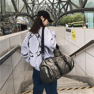 China Multifunctional Waterproof Concealable Shoulder Straps Shape Durable Fleece Weekend Sports Gym Tote Travel Bag With Separate Shoe Pocket for sale